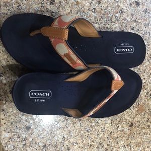 EUC Coach Juliet Edge Flip Flops